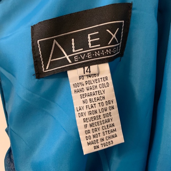 Alex Evenings One Shoulder Empire Gown - Picture 7 of 8